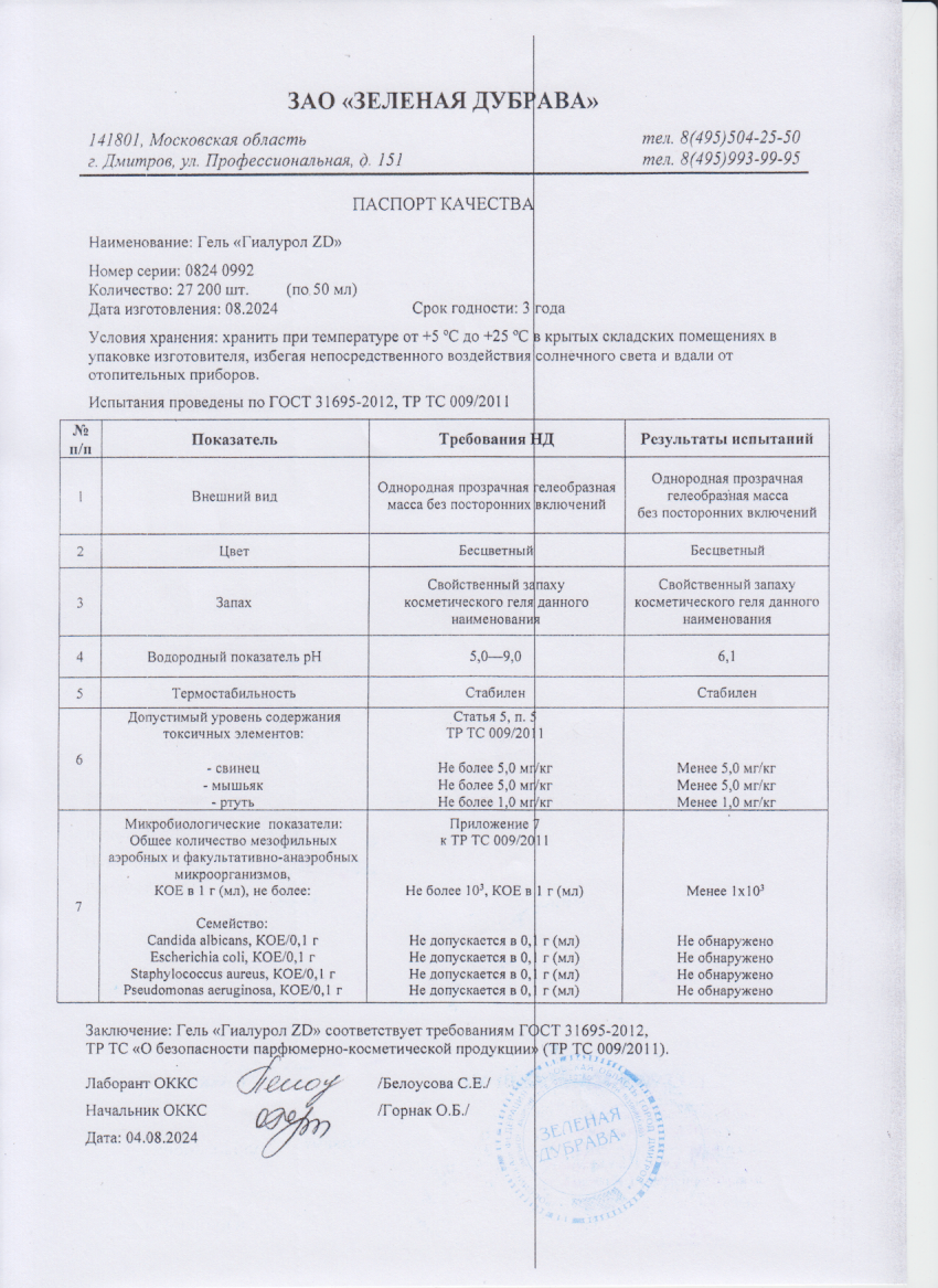 Паспорт №082024